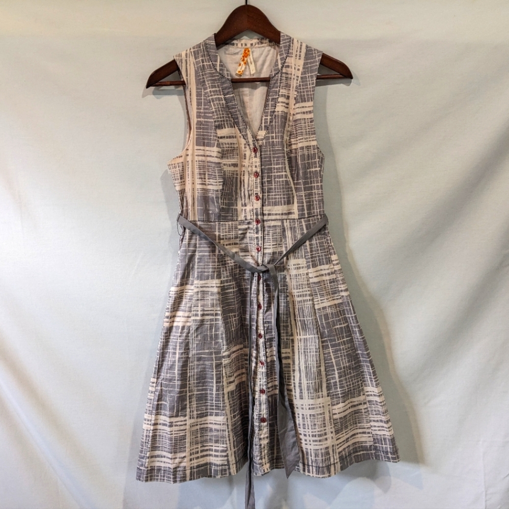 Anthropologie Maeve Cotton Neutral Dress Size 4